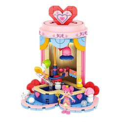 JAKI HK113 HỘP NHẠC YÊU TINH RUOLAI NANCI PU ELF bộ đồ chơi xếp lắp ráp ghép mô hình NANCI DANDELION MINI MUSIC BOX