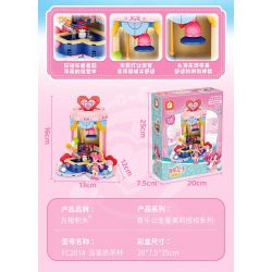 JAKI HK113 HỘP NHẠC YÊU TINH RUOLAI NANCI PU ELF bộ đồ chơi xếp lắp ráp ghép mô hình NANCI DANDELION MINI MUSIC BOX