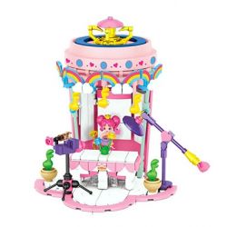 JAKI HK113 HỘP NHẠC YÊU TINH RUOLAI NANCI PU ELF bộ đồ chơi xếp lắp ráp ghép mô hình NANCI DANDELION MINI MUSIC BOX