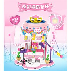JAKI HK113 HỘP NHẠC YÊU TINH RUOLAI NANCI PU ELF bộ đồ chơi xếp lắp ráp ghép mô hình NANCI DANDELION MINI MUSIC BOX