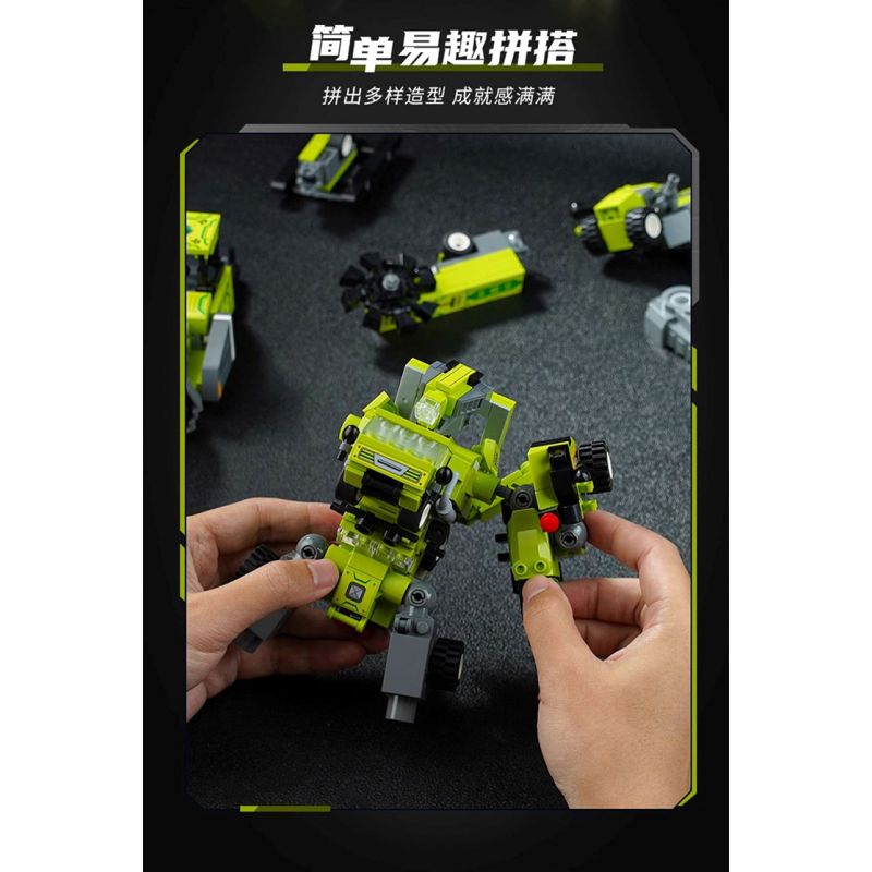 NOT Lego KAI'S ELEMENTAL FIRE MECH 71808 9208 xếp lắp ráp ghép mô hình MECH LỬA NGUYÊN TỐ CỦA KAI CƠ KHÍ Dragons Rising Season 2 322 khối