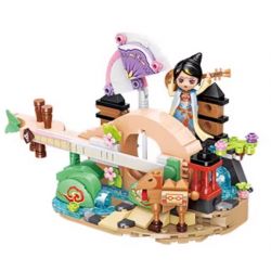 JIESTAR 58255 QUẦY BÁN PIZZA bộ đồ chơi xếp lắp ráp ghép mô hình PIZZA STALL 96 khối