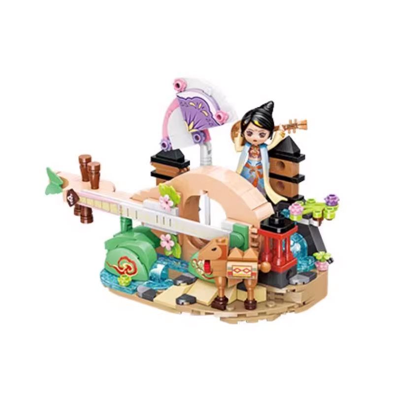 JIESTAR 58255 QUẦY BÁN PIZZA bộ đồ chơi xếp lắp ráp ghép mô hình PIZZA STALL 96 khối