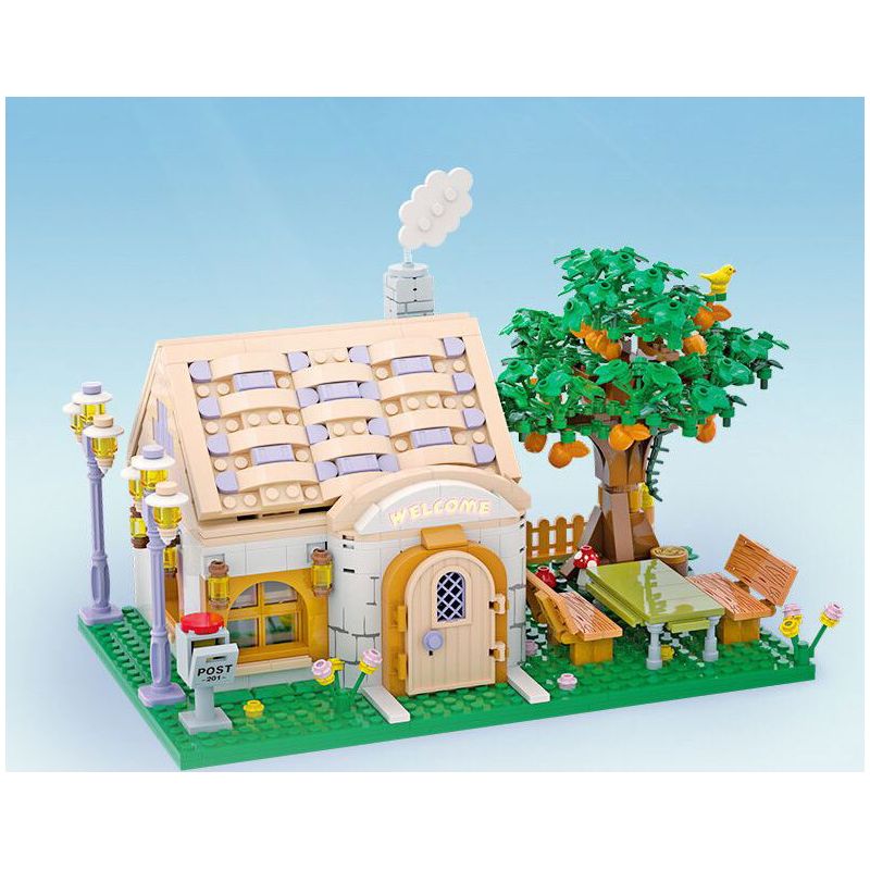 LUMIBRICKS FUNWHOLE F9036 9036 TÀU CHỞ HÀNG MIỀN TÂY bộ đồ chơi xếp lắp ráp ghép mô hình City WESTERN TRAIN Thành Phố 1524 khối