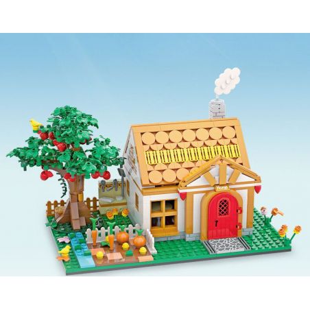 CACO S025 HỘP MÙ CHẬU CÂY THỨ TƯ CỦA SNOOPY bộ đồ chơi xếp lắp ráp ghép mô hình Movie & Game Phim Và Trò Chơi 1210 khối