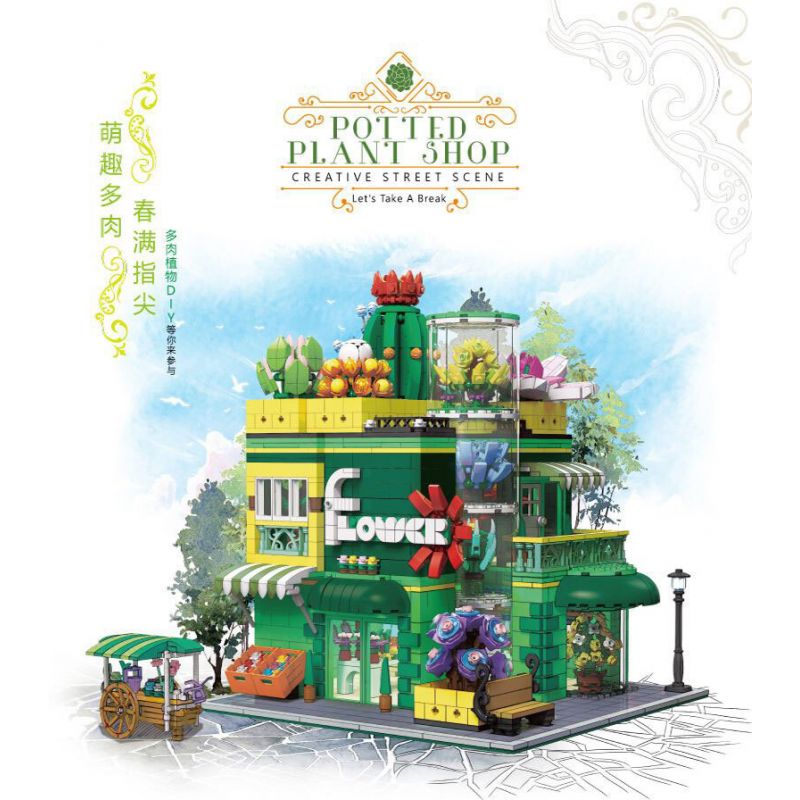 LOZ 1379 non Lego TÚP LỀU SARASHU bộ đồ chơi xếp lắp ráp ghép mô hình Creator AUTUMN HOUSE Sáng Tạo