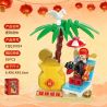 SEMBO 613014 TRANG CHỦ THỜI PAVILION MOON SHADOW tỷ lệ 1:350 bộ đồ chơi xếp lắp ráp ghép mô hình Arts & Crafts 490 khối