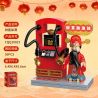 SEMBO 613014 TRANG CHỦ THỜI PAVILION MOON SHADOW tỷ lệ 1:350 bộ đồ chơi xếp lắp ráp ghép mô hình Arts & Crafts 490 khối