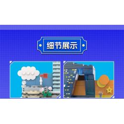 MINGDI LEIBAO K0664 0664 BẦU TRỜI TRONG MƠ MÁY BAY MÀU ĐỎ bộ đồ chơi xếp lắp ráp ghép mô hình City Thành Phố 300 khối