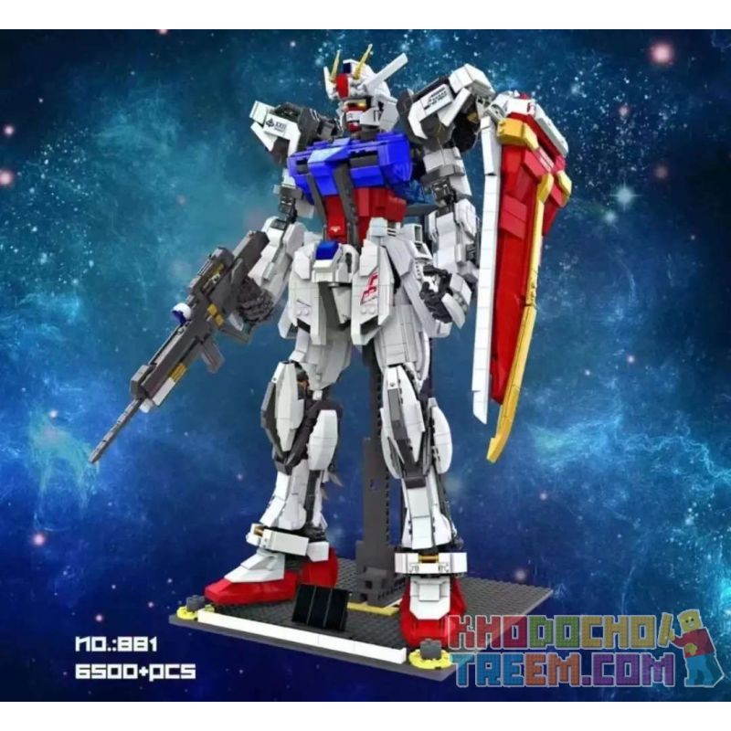 66 771 881 non  LÊN ĐẾN bộ đồ chơi xếp lắp ráp ghép mô hình Gundam Đại Chiến Gundam 6500 khối