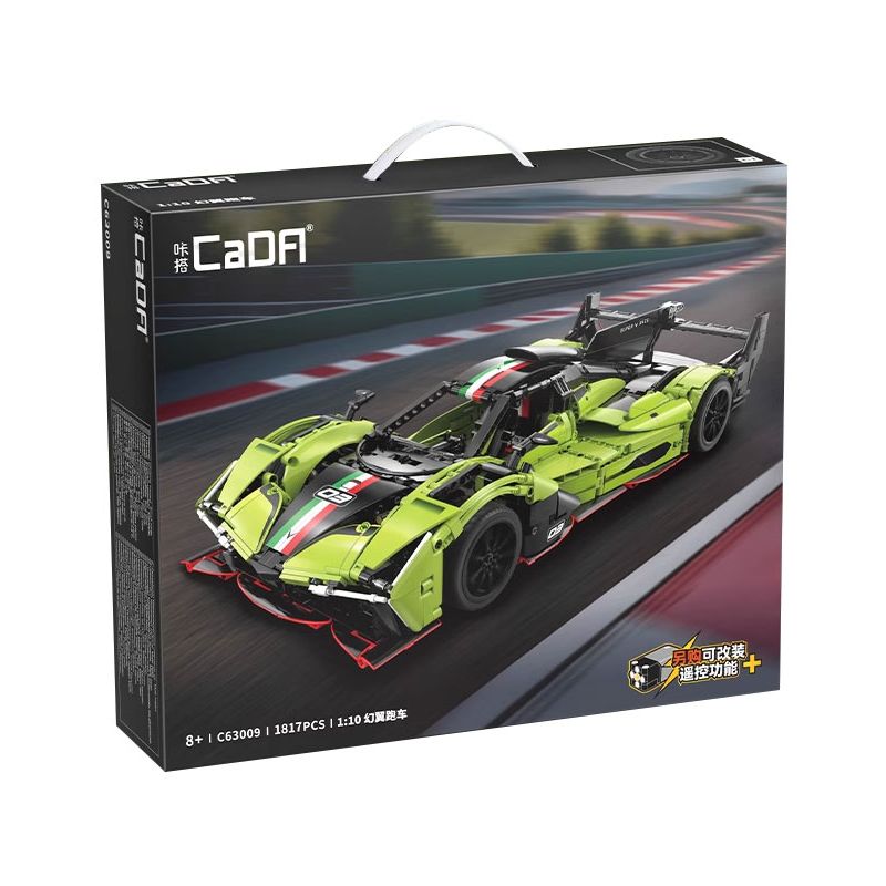 CADA DOUBLEE C63009 63009 XE THỂ THAO MA QUÁI tỷ lệ 1:10 bộ đồ chơi xếp lắp ráp ghép mô hình Technic Kỹ Thuật Công Nghệ Cao Mô Hình Phương Tiện 1817 khối