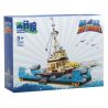 SMALL ANGLE JD074 TÀU CHỞ HÀNG VÀ CÁ MẬP TRẮNG NHỎ bộ đồ chơi xếp lắp ráp ghép mô hình Movie & Game SHARK ATTACK! Phim Và Trò Chơi 1109 khối
