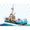 SMALL ANGLE JD074 TÀU CHỞ HÀNG VÀ CÁ MẬP TRẮNG NHỎ bộ đồ chơi xếp lắp ráp ghép mô hình Movie & Game SHARK ATTACK! Phim Và Trò Chơi 1109 khối
