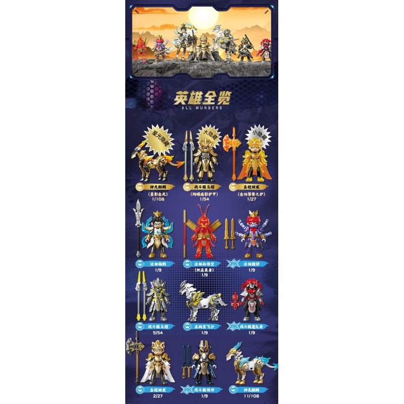 BLOKEES 85029 HEROES UNLIMITED STARLIGHT EDITION PHẦN 4 TRẬN CHIẾN GIỮA THẦN VÀ ÁC QUỶ bộ đồ chơi xếp lắp ráp ghép mô hình Movie & Game Phim Và Trò Chơi