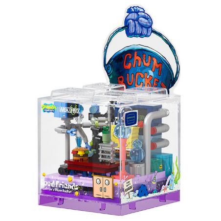 AREA-X AB0050 0050 NHỮNG NGƯỜI BẠN THÂN NHẤT CỦA SPONGEBOB BOX2.0 CHÚA TỂ BIỂN CẢ bộ đồ chơi xếp lắp ráp ghép mô hình Movie & Game GOOD FRIENDS Phim Và Trò Chơi