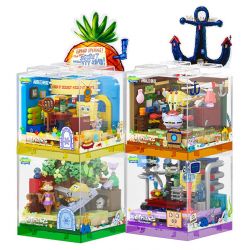 AREA-X AB0050 0050 NHỮNG NGƯỜI BẠN THÂN NHẤT CỦA SPONGEBOB BOX2.0 CHÚA TỂ BIỂN CẢ bộ đồ chơi xếp lắp ráp ghép mô hình Movie & Game GOOD FRIENDS Phim Và Trò Chơi