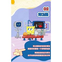 AREA-X AB0051 0051 SPONGEBOB FRIENDS BOX2.0 NHÀ HÀNG DỨA bộ đồ chơi xếp lắp ráp ghép mô hình Movie & Game GOOD FRIENDS Phim Và Trò Chơi