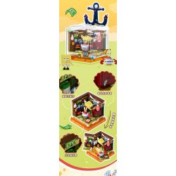 AREA-X AB0051 0051 SPONGEBOB FRIENDS BOX2.0 NHÀ HÀNG DỨA bộ đồ chơi xếp lắp ráp ghép mô hình Movie & Game GOOD FRIENDS Phim Và Trò Chơi