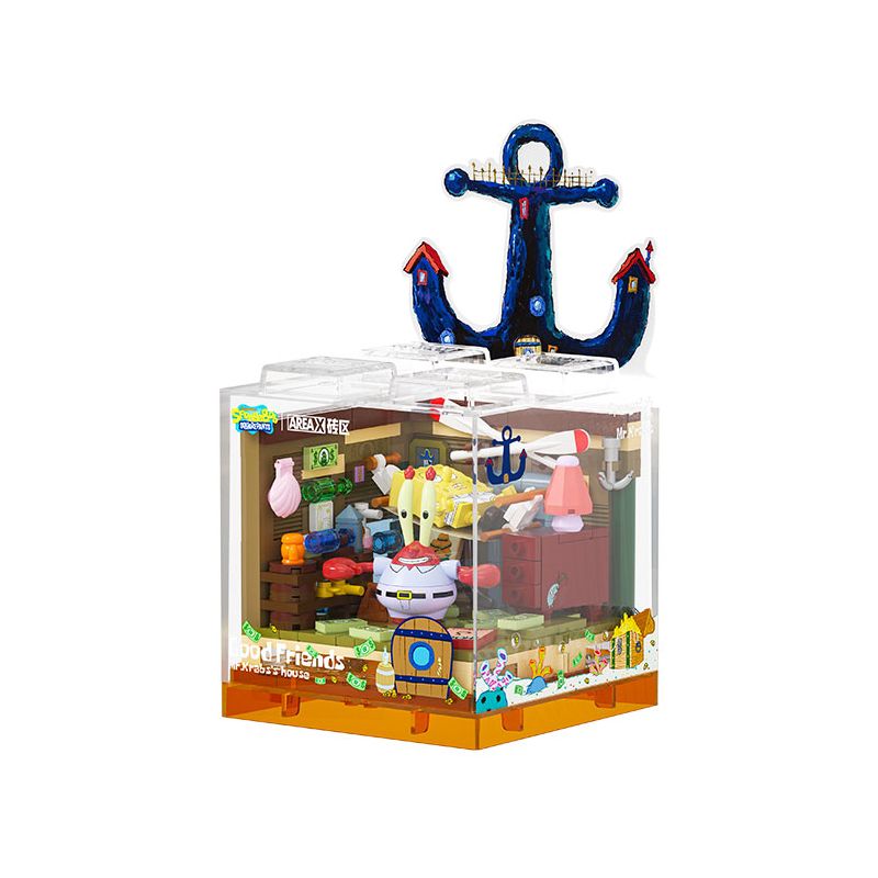 AREA-X AB0052 0052 non  SPONGEBOB  BOX2.0 NGÔI NHÀ NEO bộ đồ chơi xếp lắp ráp ghép mô hình Movie & Game GOOD  Phim Và Trò Chơi