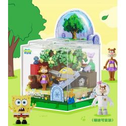AREA-X AB0053 0053 SPONGEBOB FRIENDS BOX2.0 NGÔI NHÀ MÁI VÒM TRÊN CÂY bộ đồ chơi xếp lắp ráp ghép mô hình Movie & Game GOOD FRIENDS Phim Và Trò Chơi