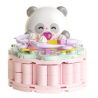 JAKI MK015 NHẬT KÝ ẨM THỰC BÁNH TRUNG THU ĐÀO HỒNG PANDA bộ đồ chơi xếp lắp ráp ghép mô hình PEACH MOONCAKES
