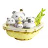 JAKI MK018 NHẬT KÝ ĂN UỐNG CƠM NẮM PANDA NUOJIJI bộ đồ chơi xếp lắp ráp ghép mô hình CLUE PUDDING