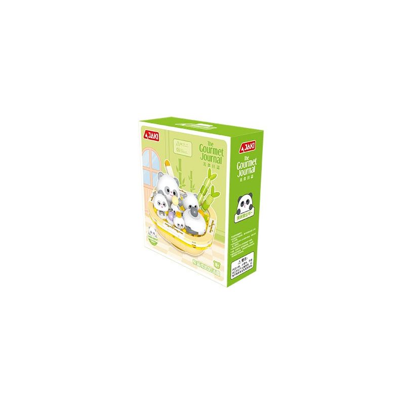 JAKI MK018 NHẬT KÝ ĂN UỐNG CƠM NẮM PANDA NUOJIJI bộ đồ chơi xếp lắp ráp ghép mô hình CLUE PUDDING