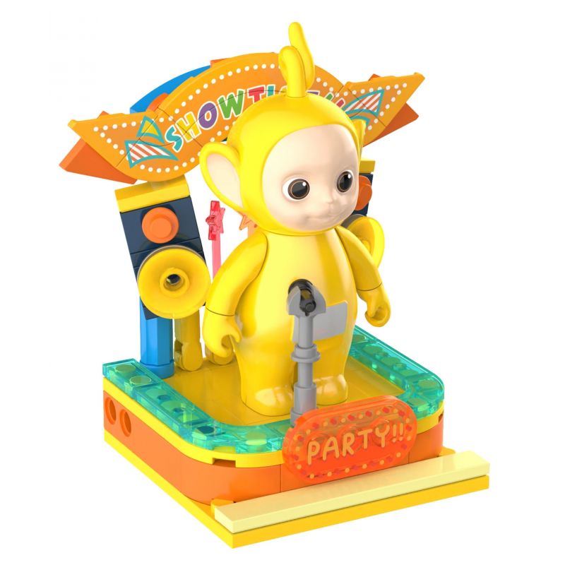 JAKI HK503 non  SÂN CHƠI TELETUBBIES MICRO LALA bộ đồ chơi xếp lắp ráp ghép mô hình