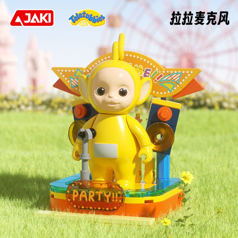 JAKI HK503 SÂN CHƠI TELETUBBIES MICRO LALA bộ đồ chơi xếp lắp ráp ghép mô hình