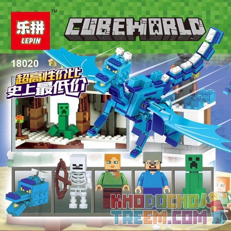 Lego minecraft best sale blue dragon