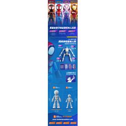 BLOKEES 74802 SPIDER-MAN SIDEKICKS PHIÊN BẢN TUYỆT VỜI 1 MILES bộ đồ chơi xếp lắp ráp ghép mô hình Super Heroes Siêu Nhân Anh Hùng
