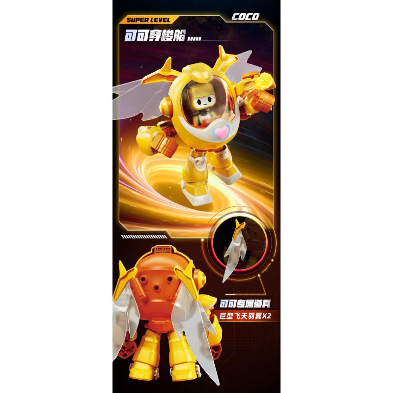 BLOKEES 74402 PHIÊN BẢN BRUCO SUPER LUÔN THAY ĐỔI CABIN SIÊU CON THOI LULU FPLAY-SL bộ đồ chơi xếp lắp ráp ghép mô hình Movie & Game Phim Và Trò Chơi