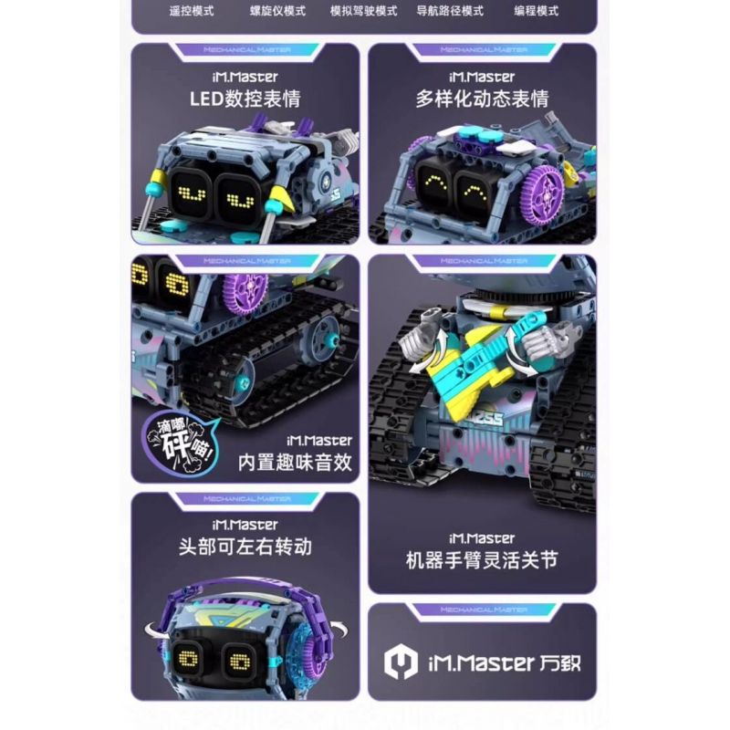 IM.MASTER QIHUI 8055 BẬC THẦY MÁY MÓC GUITARIST THỜI THƯỢNG bộ đồ chơi xếp lắp ráp ghép mô hình Technic Kỹ Thuật Công Nghệ Cao Mô Hình Phương Tiện 519 khối