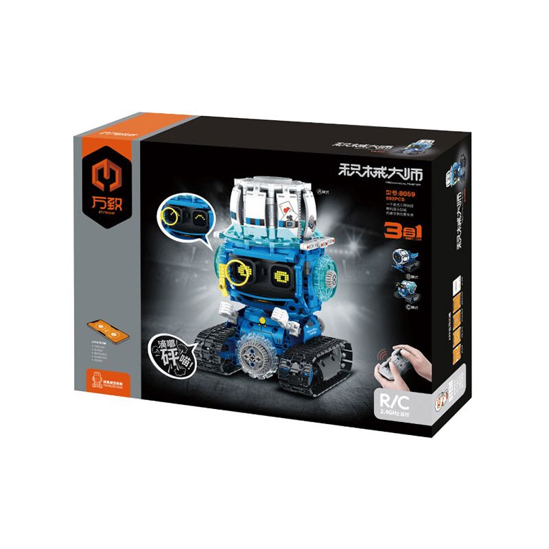 IM.MASTER QIHUI 8059 BẬC THẦY VŨ KHÍ KAITOU KIDD bộ đồ chơi xếp lắp ráp ghép mô hình Technic Kỹ Thuật Công Nghệ Cao Mô Hình Phương Tiện 592 khối