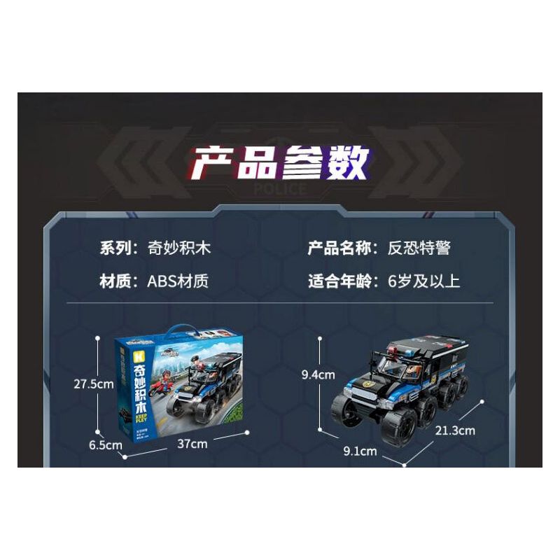 KEEPPLEY 11023 SWAT CHỐNG KHỦNG BỐ bộ đồ chơi xếp lắp ráp ghép mô hình City Thành Phố