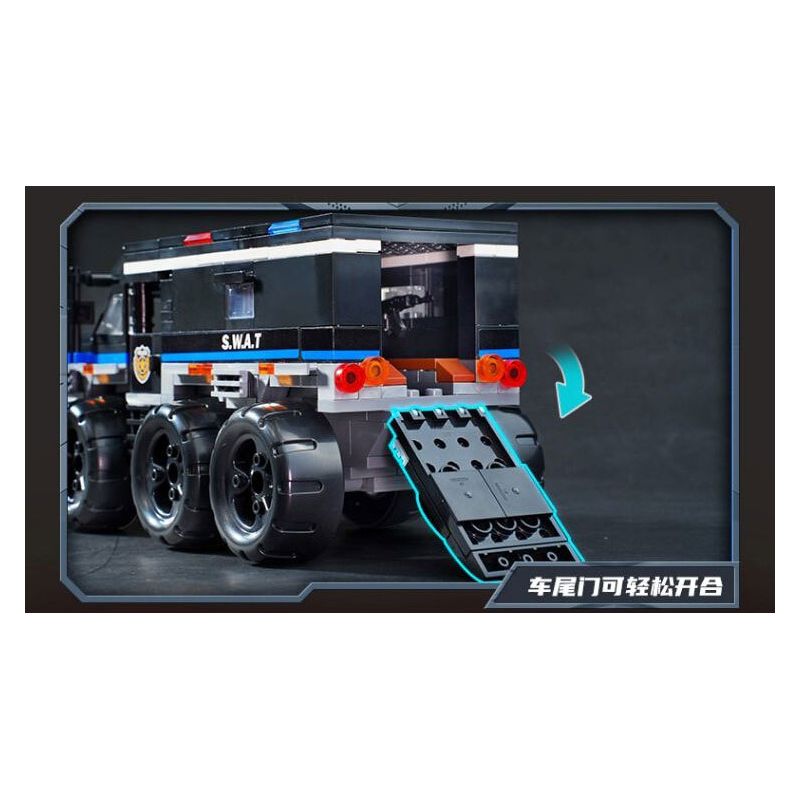 KEEPPLEY 11023 SWAT CHỐNG KHỦNG BỐ bộ đồ chơi xếp lắp ráp ghép mô hình City Thành Phố