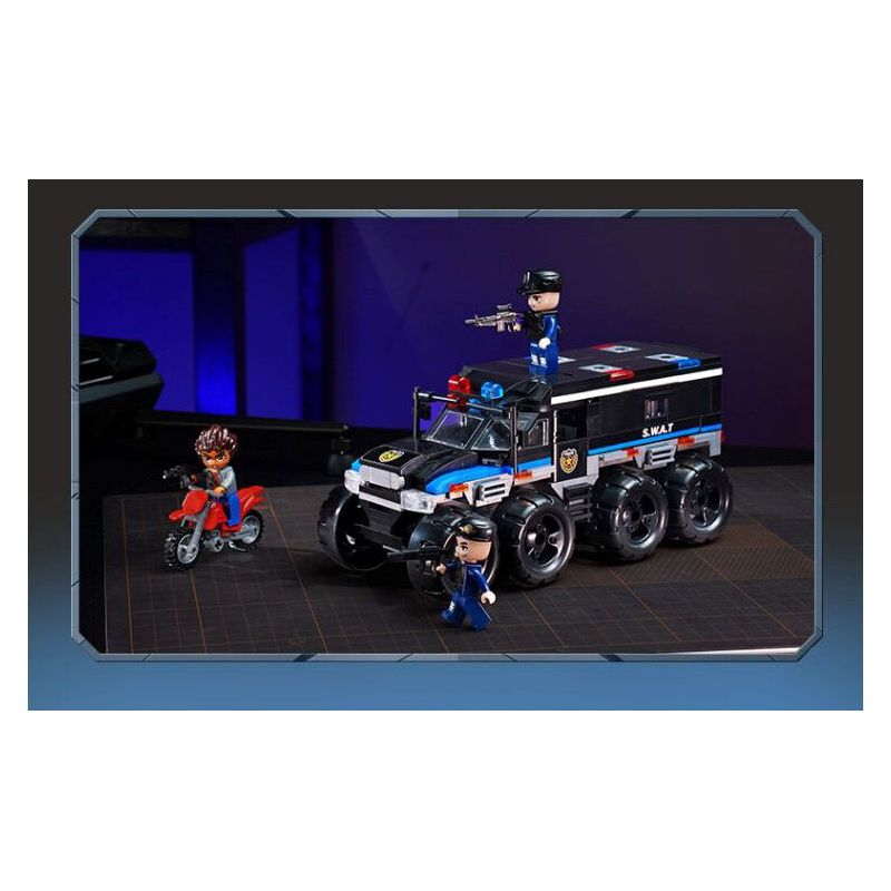 KEEPPLEY 11023 SWAT CHỐNG KHỦNG BỐ bộ đồ chơi xếp lắp ráp ghép mô hình City Thành Phố