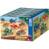 ZHEGAO 971022 XE KÉO KHỦNG LONG 6 LOẠI STEGOSAURUS ANKYLOSAURUS TARBOSAURUS TYRANNOSAURUS REX PTERANODON TRICERATOPS bộ đồ chơi xếp lắp ráp ghép mô hình 1191 khối