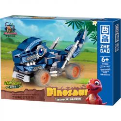 ZHEGAO 971022 XE KÉO KHỦNG LONG 6 LOẠI STEGOSAURUS ANKYLOSAURUS TARBOSAURUS TYRANNOSAURUS REX PTERANODON TRICERATOPS bộ đồ chơi xếp lắp ráp ghép mô hình 1191 khối
