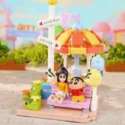 KEEPPLEY K20622 20622 CRAYON SHIN-CHAN CÔNG VIÊN GIẢI TRÍ VUI VẺ bộ đồ chơi xếp lắp ráp ghép mô hình Movie & Game Phim Và Trò Chơi 308 khối