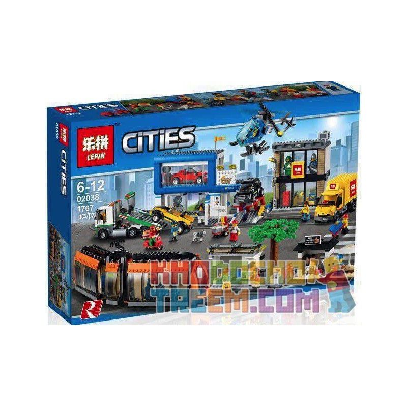 NOT Lego CITY SQUARE 60097 40016 LEPIN 02038 xếp lắp ráp ghép mô hình QUẢNG TRƯỜNG THÀNH PHỐ 1683 khối