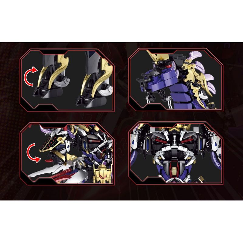 QIANMAI QM00104 00104 MẶC ÁO GIÁP VÀ MƠ MỘNG ÁC MA VÔ SONG THẦN CHIẾN TRANH LỮ BỐ THỎ ĐỎ QUỶ bộ đồ chơi xếp lắp ráp ghép mô hình 1493 khối