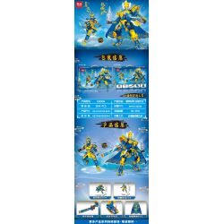 MINGDI LEIBAO K2006 2006 MECHA PHONG CÁCH QUỐC GIA KING OF TOWERS DRAGON MAN bộ đồ chơi xếp lắp ráp ghép mô hình 504 khối