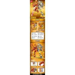 MINGDI LEIBAO K2008 2008 NGƯỜI MÁY TÔN NGỘ KHÔNG bộ đồ chơi xếp lắp ráp ghép mô hình 1305 khối