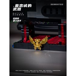 SMALL ANGLE JD028 WARHAMMER 40.000 XÍCH KIẾM ĐIỆN bộ đồ chơi xếp lắp ráp ghép mô hình Movie & Game SERRATED BATTLE HAMMER Phim Và Trò Chơi 1818 khối