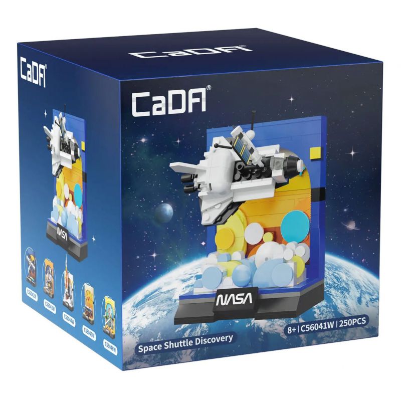 CADA DOUBLEE C56041 56041 TÀU CON THOI CỦA NASA bộ đồ chơi xếp lắp ráp ghép mô hình Arts & Crafts NASA SPACE SHUTTLE DISCOVERY 250 khối