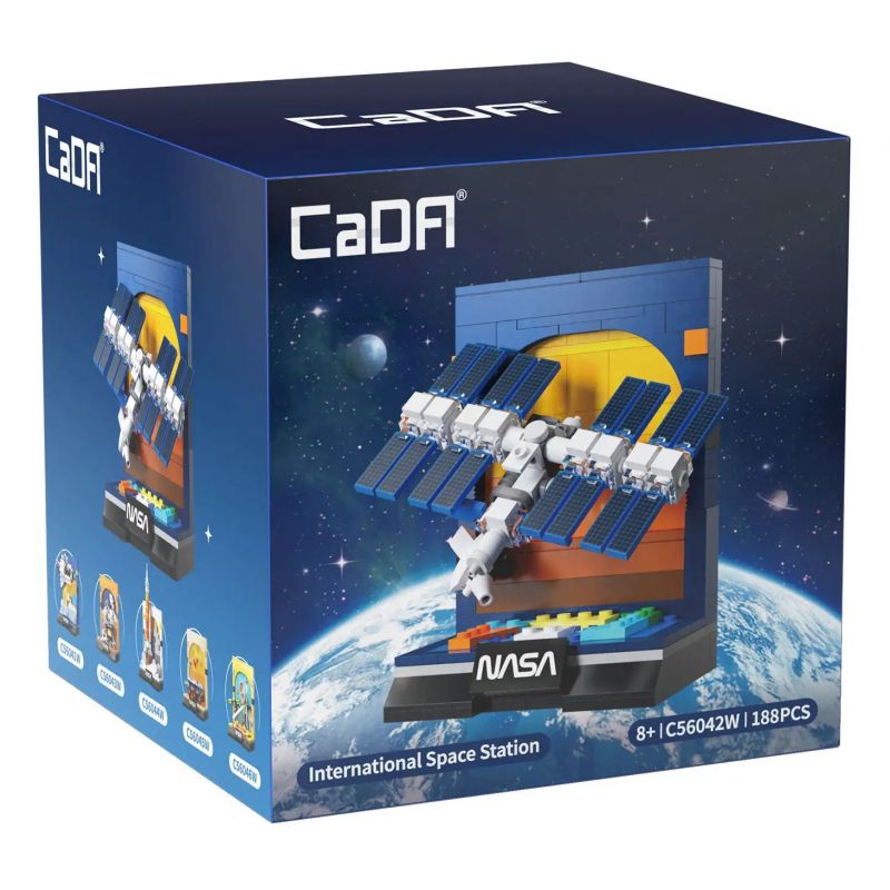 CADA DOUBLEE C56042 56042 TRẠM VŨ TRỤ QUỐC TẾ NASA bộ đồ chơi xếp lắp ráp ghép mô hình NASA INTERNATIONAL SPACE STATION 188 khối