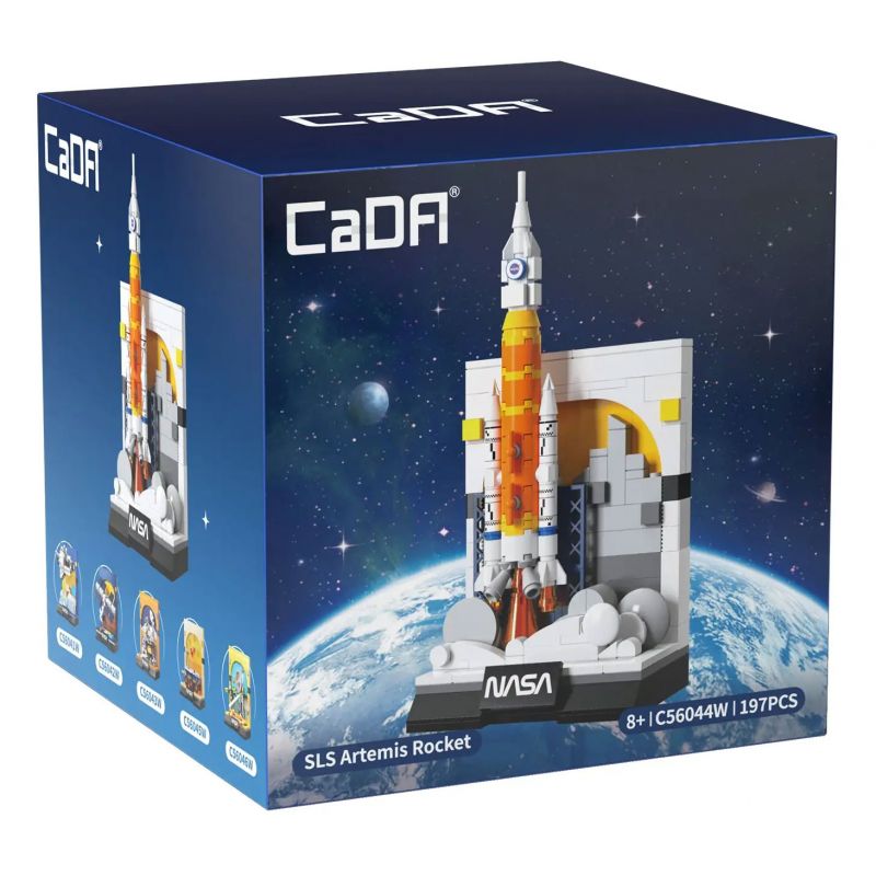 CADA DOUBLEE C56044 56044 TÊN LỬA ARTEMIS SLS CỦA NASA bộ đồ chơi xếp lắp ráp ghép mô hình NASA SLS ARTEMIS ROCKET 197 khối