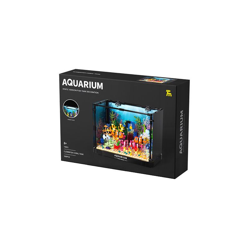 TAKUGI T4001 4001 BỂ CÁ SAN HÔ HỀ bộ đồ chơi xếp lắp ráp ghép mô hình AQUARIUM 568 khối