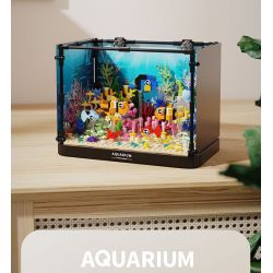 TAKUGI T4001 4001 BỂ CÁ SAN HÔ HỀ bộ đồ chơi xếp lắp ráp ghép mô hình AQUARIUM 568 khối